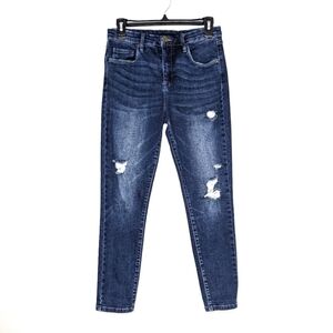 BlankNYC Crybaby High Rise Slim Distressed Denim Jeans Size 28